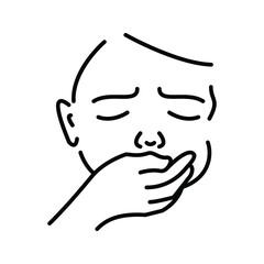 nausea sick vector design icon