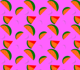 Cute watermelon pattern alternately