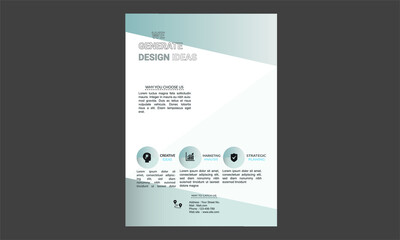 Simple and elegant  creative flyer template