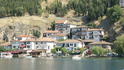 houses with red tiled roof