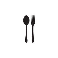 Fork spoon icon vector