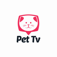 pet TV logo animal abstract