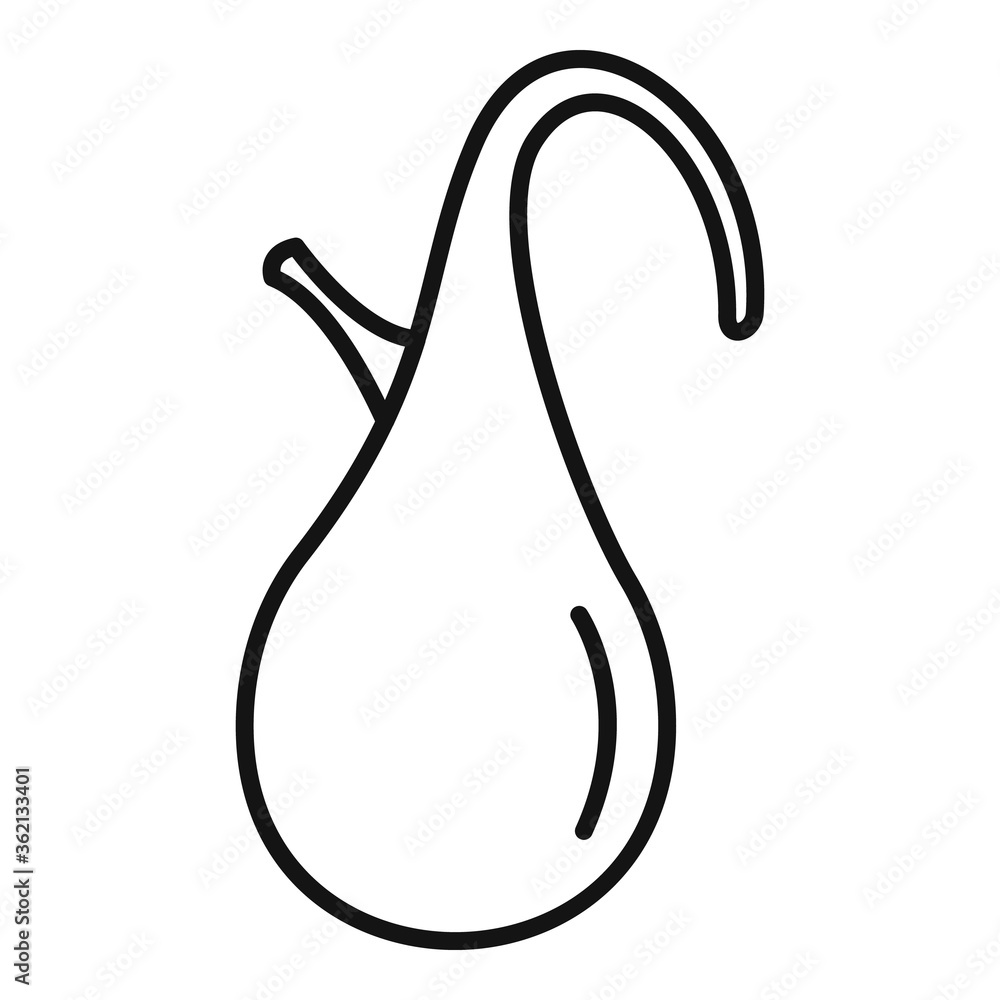 Poster gallbladder icon. outline gallbladder vector icon for web design isolated on white background