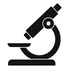 Clinic microscope icon. Simple illustration of clinic microscope vector icon for web design isolated on white background