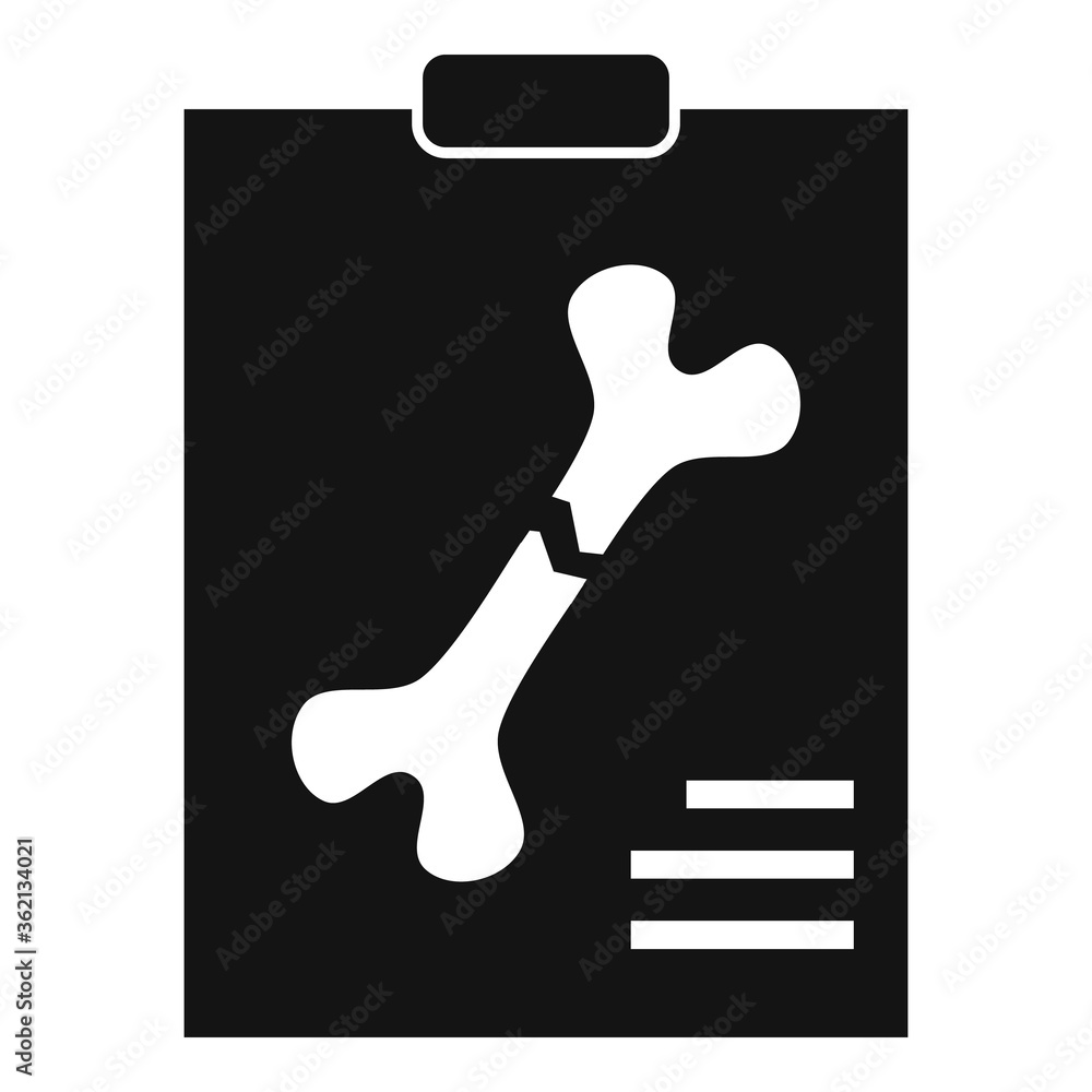 Poster xray bone image icon. simple illustration of xray bone image vector icon for web design isolated on 