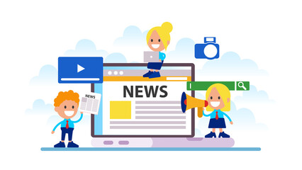 Online news site, Newspaper, Breaking news.