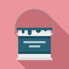 Reconstruction paint bucket icon. Flat illustration of reconstruction paint bucket vector icon for web design