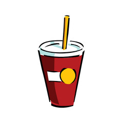 Coffee shop logo template, natural abstract coffee cup with steam, coffee house emblem, creative cafe logotype, modern trendy symbol design vector illustration isolated on white background sign