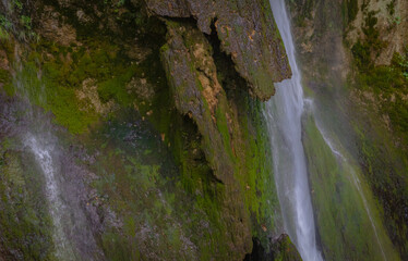 Valimpach waterfalls,Torrente Centa,river Park Centa,Caldonazzo,Trento province,Trentino Alto Adige, northern Italy