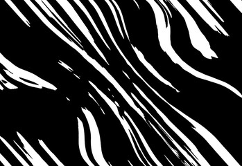 abstract of zebra skin texture on black background © rossiaa33