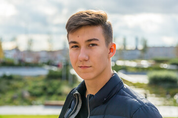 portrait of a handsome young man