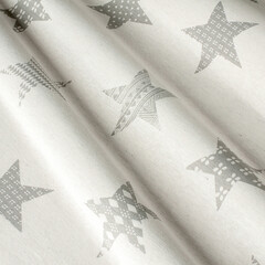 Gray stars Fabric with natural texture, Cloth backdrop