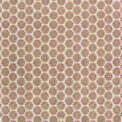 Small circles drawing ornament on the fabric. Fabric with natural texture, Cloth backdrop.