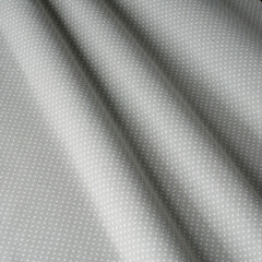 Fabric with natural texture, Cloth backdrop. Drawing on the fabric with gray polka dots.