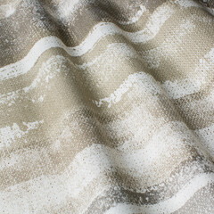  Fabric with natural texture, Cloth backdrop. Pattern on beige classic blurred strip.