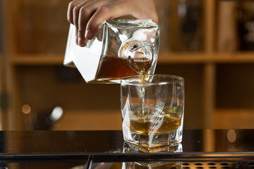 Karafka i szklanka z Whisky