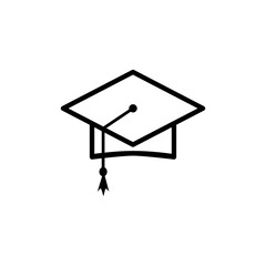 The best graduation hat icon vector logo