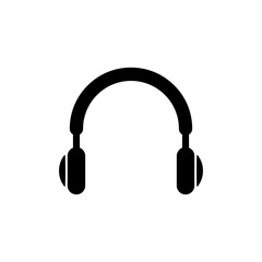 Earphone icon in trendy flat design