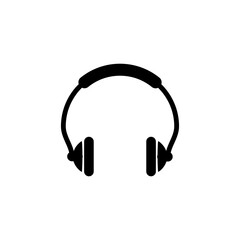 Earphone icon in trendy flat design