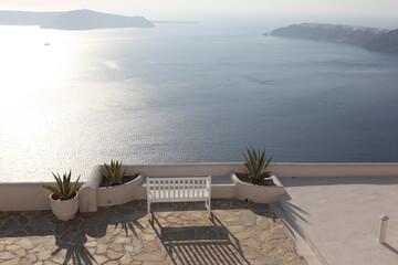 Santorini Grecja wyspa wulkan © leeloup