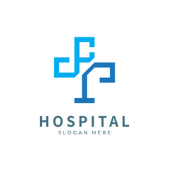 Health logo with initial letter CT, TC, C T logo designs concept. Medical health-care logo designs template.