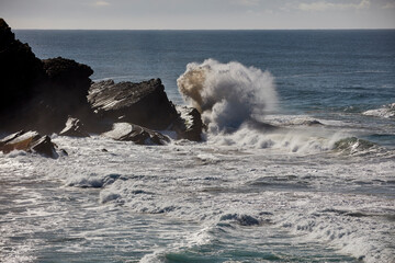 Crashing seas at Crescent Head, Central Coast, New South Wales, Australia.