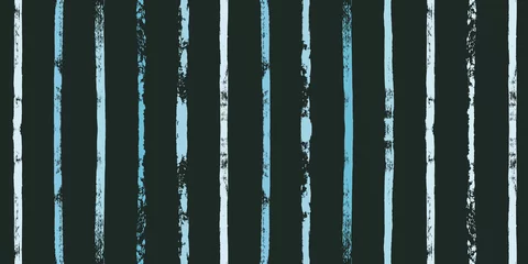 Keuken foto achterwand Schilder en tekenlijnen Hand getekende gestreept patroon, donkerblauwe marine streep naadloze achtergrond, zee penseelstreken. vector grunge strepen, nautische penseellijn