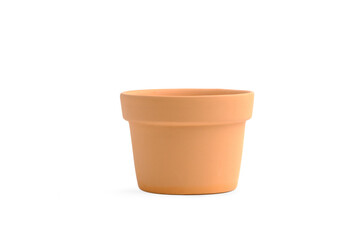 Empty Ceramic flower pot, Flower vase, isolated on white background