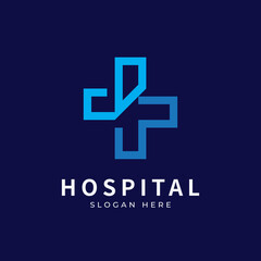 Fototapeta premium Health logo with initial letter D W, W D, D W logo designs concept. Medical health-care logo designs template.