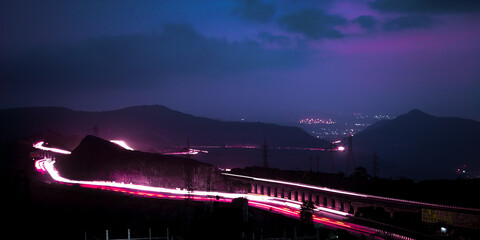 night view of the city