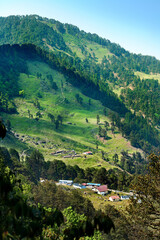 Beautiful scenic landscape of chopta / Tungnath, uttarakhand, india.