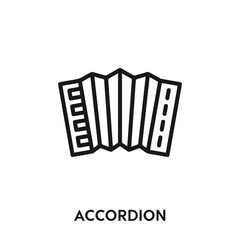 accordion vector icon. accordion sign symbol. Modern simple icon element for your design