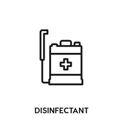disinfectant vector icon. disinfectant sign symbol. Modern simple icon element for your design