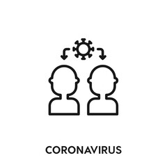 coronavirus vector icon. coronavirus sign symbol. Modern simple icon element for your design