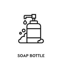 soap bottle vector icon. soap bottle sign symbol. Modern simple icon element for your design