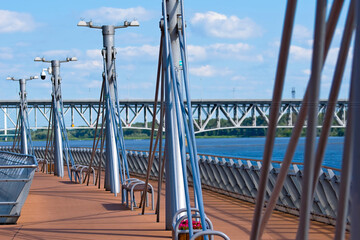 Seaside promenade in Plock modern pier