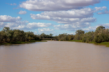 The Thompson River at Longreach, Queensland.