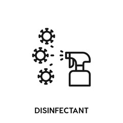 disinfectant vector icon. disinfectant sign symbol. Modern simple icon element for your design