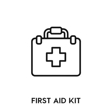 first aid kit vector icon. first aid kit sign symbol. Modern simple icon element for your design
