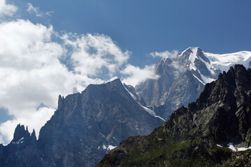 Fototapeta na wymiar Val d'Aosta, Alpes of Italy, Mont Blanc