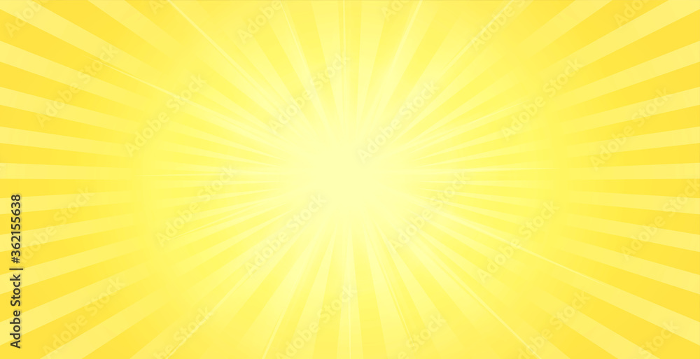 Canvas Prints yellow background with center glowing light effect