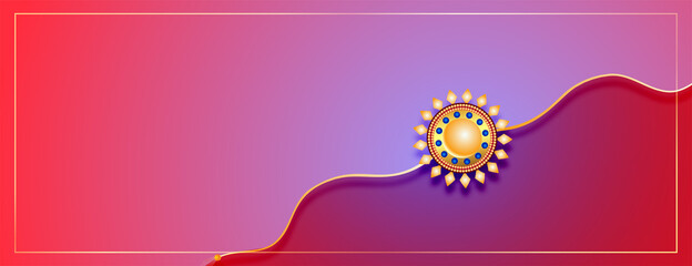 happy raksha bandhan event banner with text space