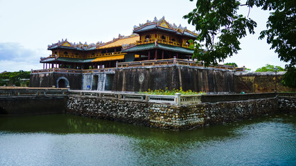 The Meridian Gate to the Imperial Citadel, Hue. Huế, Thua Thien Hue, Vietnam
