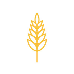 Rice symbol. Oat symbol vector. wallpaper. logo design.