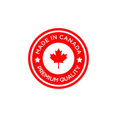 Emblem logo of Made in Canada product design