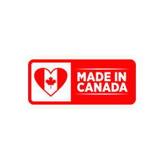 Emblem logo of Made in Canada product design