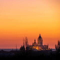 Fototapeta na wymiar Segovia skyline