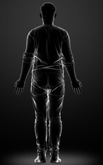 Fototapeta na wymiar 3d rendered illustration of the male body