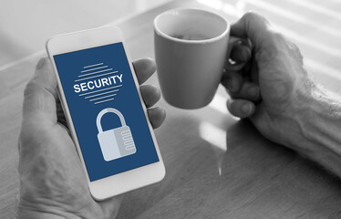 Security concept on a smartphone