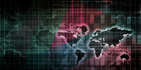 Obraz premium Worldwide Business